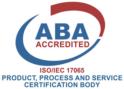 ABA ACCREDITED ISOIEC 17065 logo
